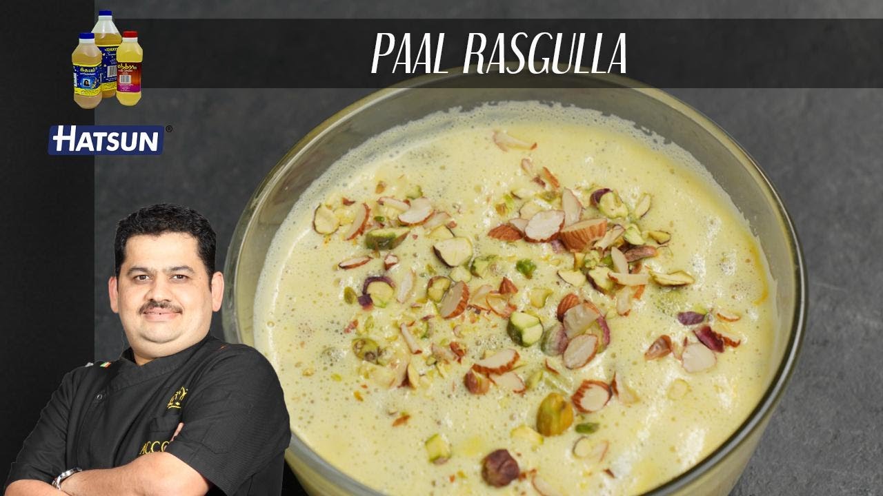 Paal Rasgulla | festive special deesert | Chef Venkatesh Bhat