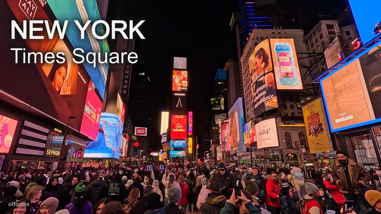 New York - Christmas 2025 in NYC  Walk  Times Square 4К 60fps HDR
