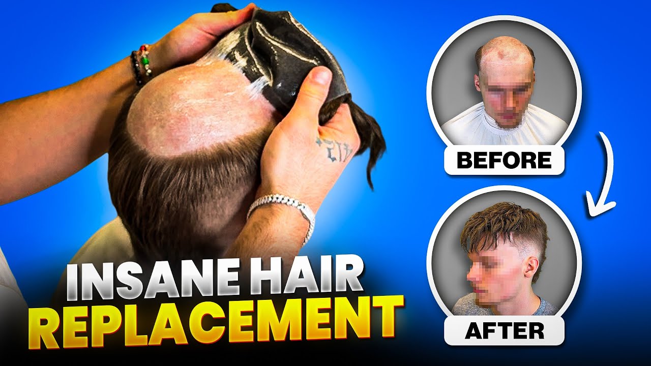 INSANE STRAIGHT HAIR REPLACEMENT🤯 (LIFE CHANGING)