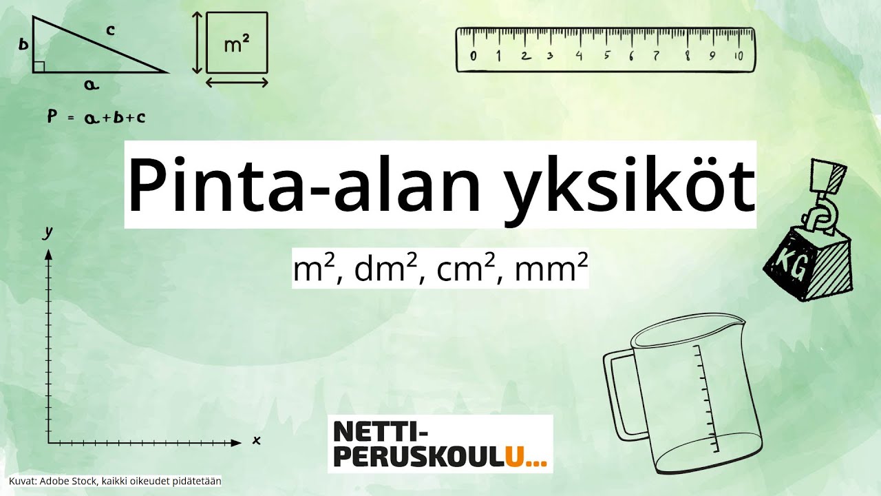 ama4: Pinta-alan yksik&ouml;t (perusopetus)