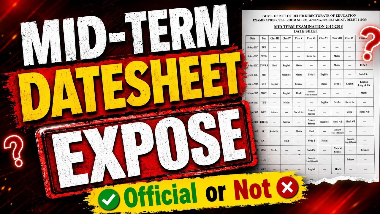 Mid term datesheet 2026-27 Expose ❌