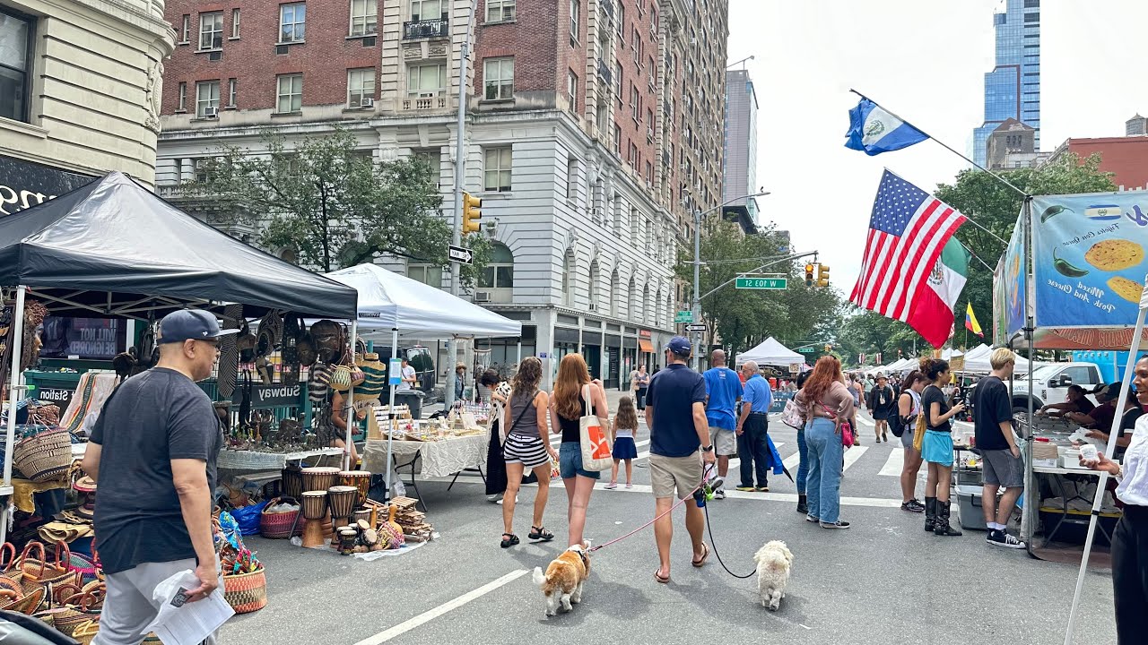 New York Street Food at UPPER BROADWAY NYC Street Fair
