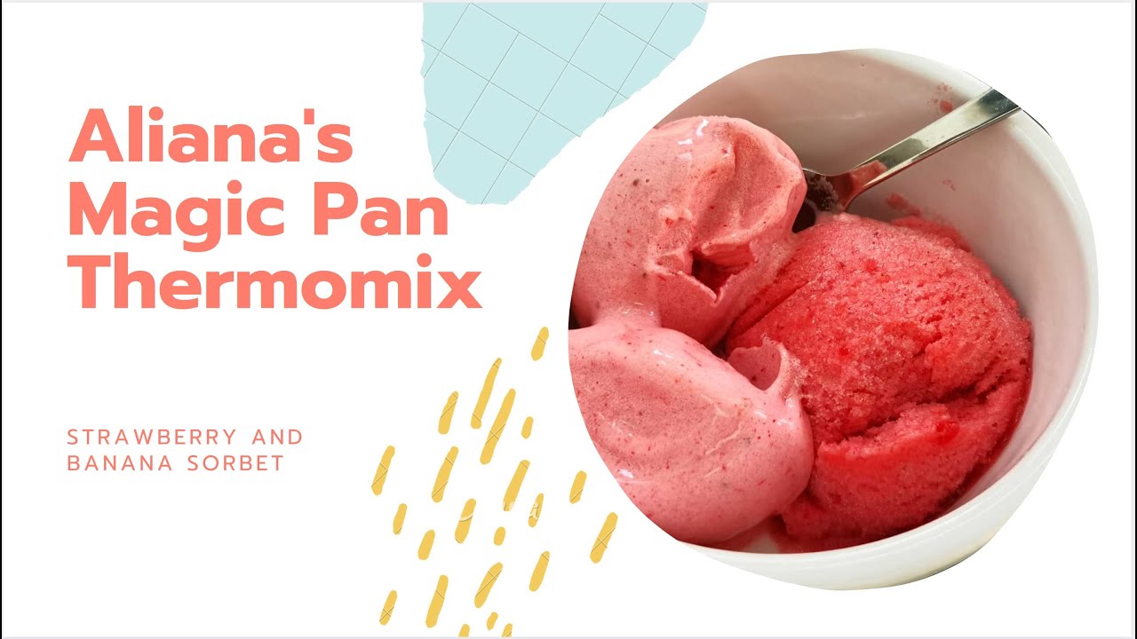 4 Minutes Desert Strawberry & Banana Sorbet - Thermomix TM6