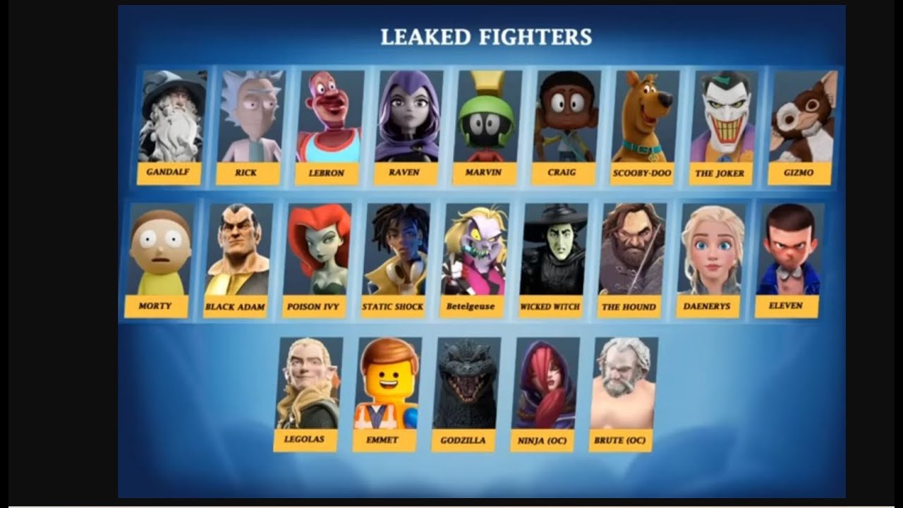 MultiVersus ENTIRE ROSTER LEAKED?!