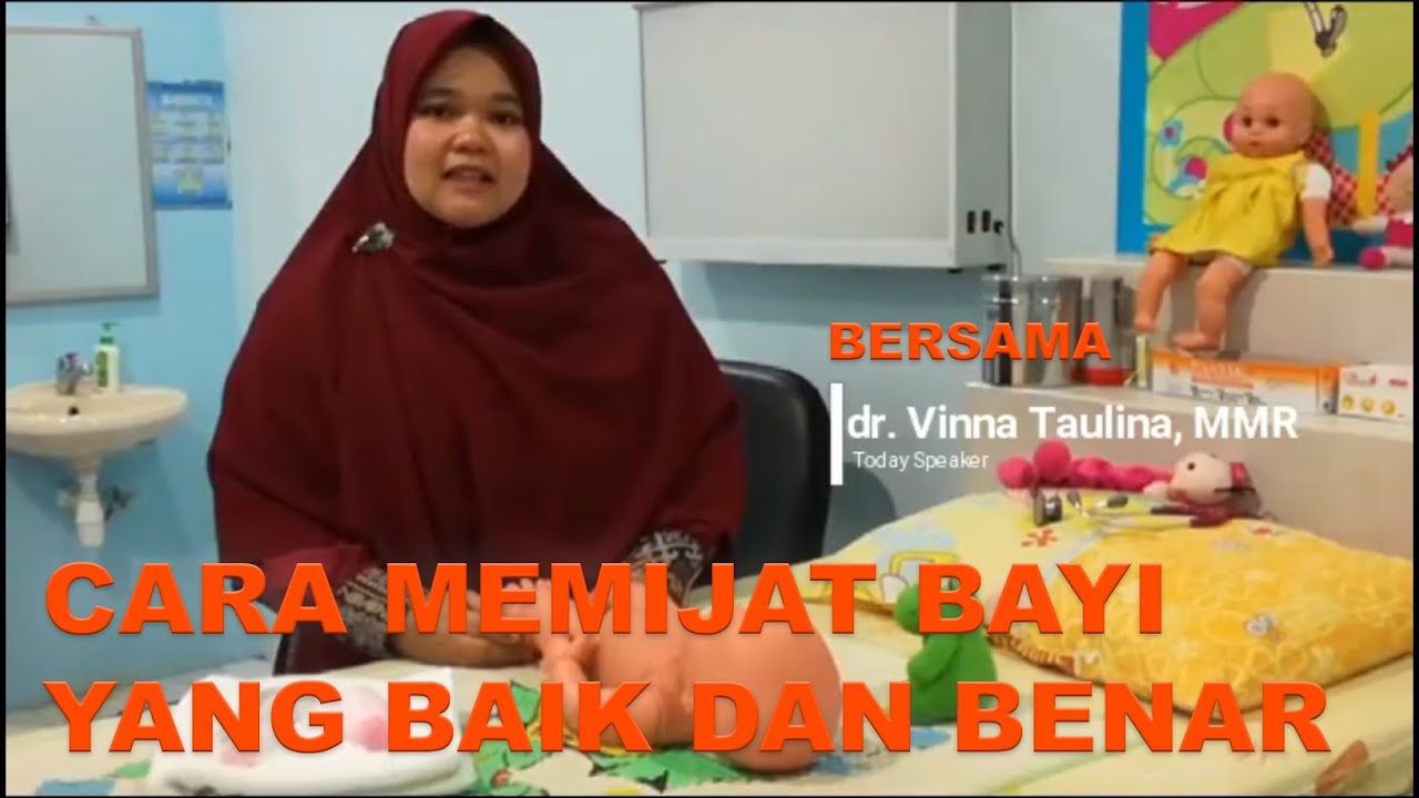 Cara Memijat Bayi Yang Baik dan Benar oleh Dr. Vinna Taulina, MMR #TutorialMemijatBayi
