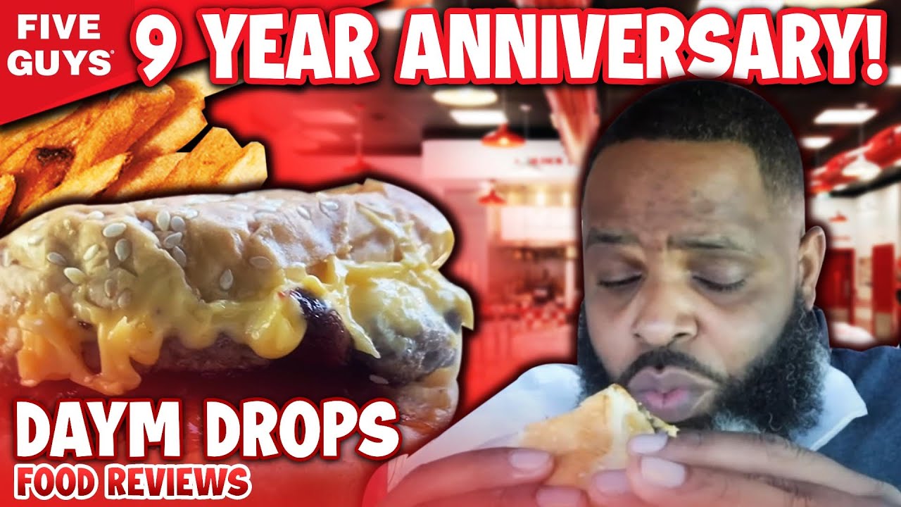 OH MY DAYUM | FIVE GUYS 9 YEAR ANNIVERSARY FOOD REVIEW !!!