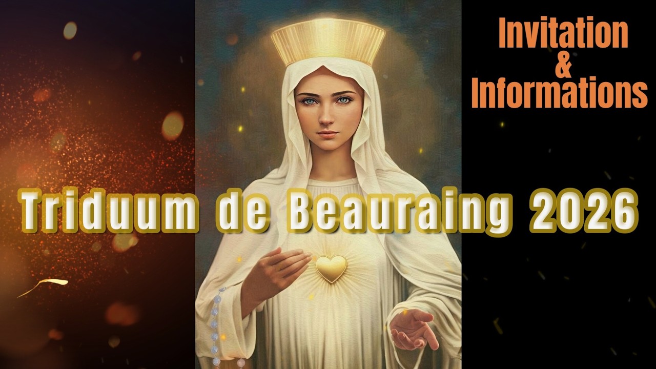 Invitation au Triduum de Beauraing du 13/4 au 16/4 2026