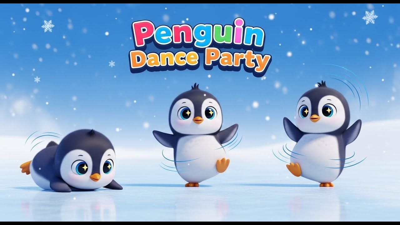 Penguin Dance Party 🐧 | Little Penguins Dancing Fun | Kids Nursery Rhymes