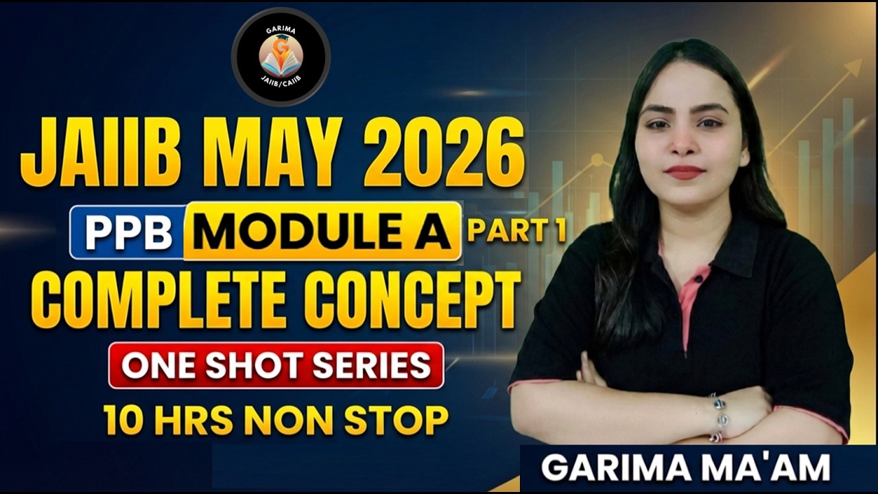 PPB MODULE A Part 1-All Imp Topics in 1 go|JAIIB 2026 #jaiibppb #jaiibmay2026 #jaiibpreparation #ppb