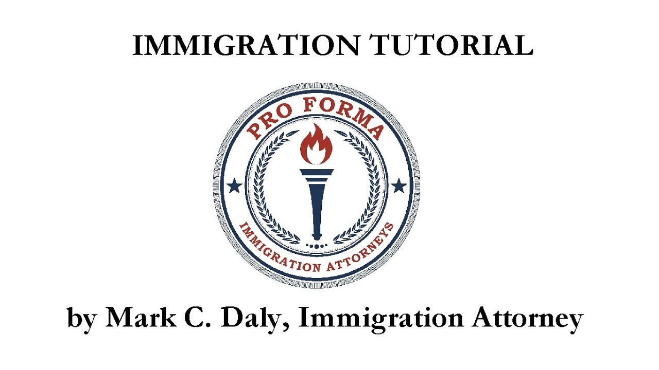 NEW 2013! Immigration Forms video on 245(I) and illegal entry - Mark C Daly