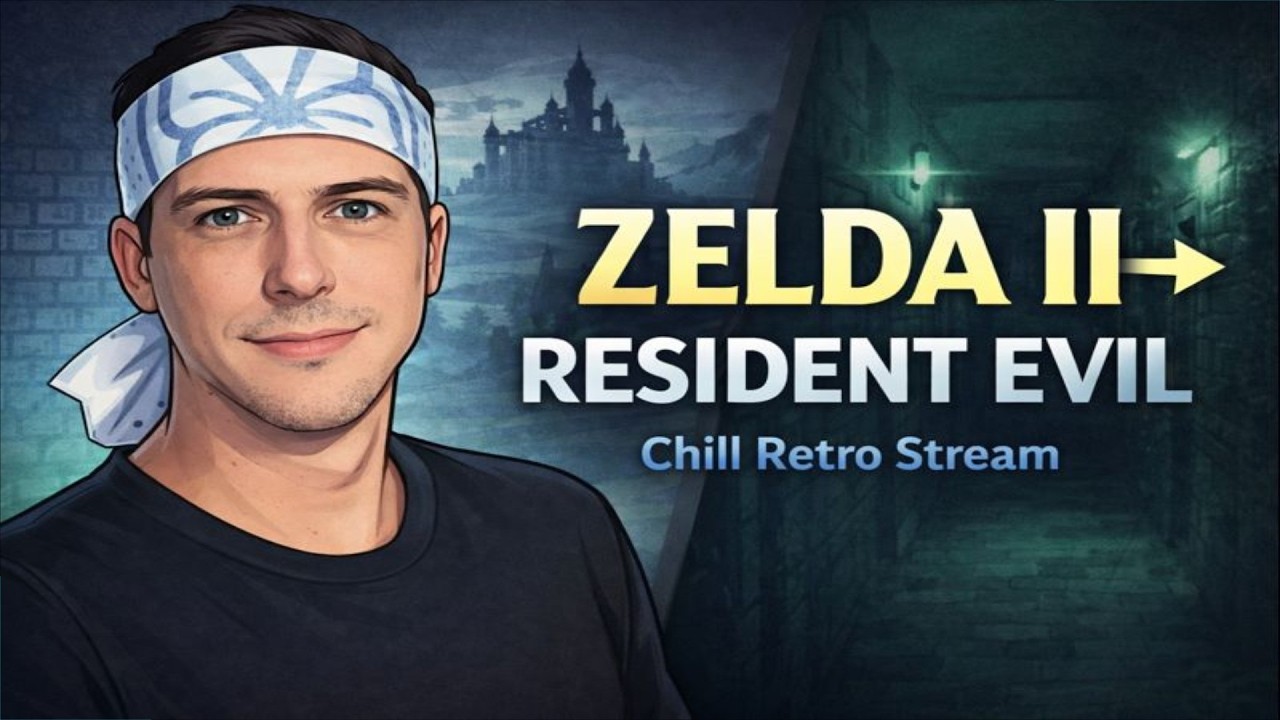 Zelda II Adventure + Resident Evil 1 (Jill Run) | Chill Retro Stream
