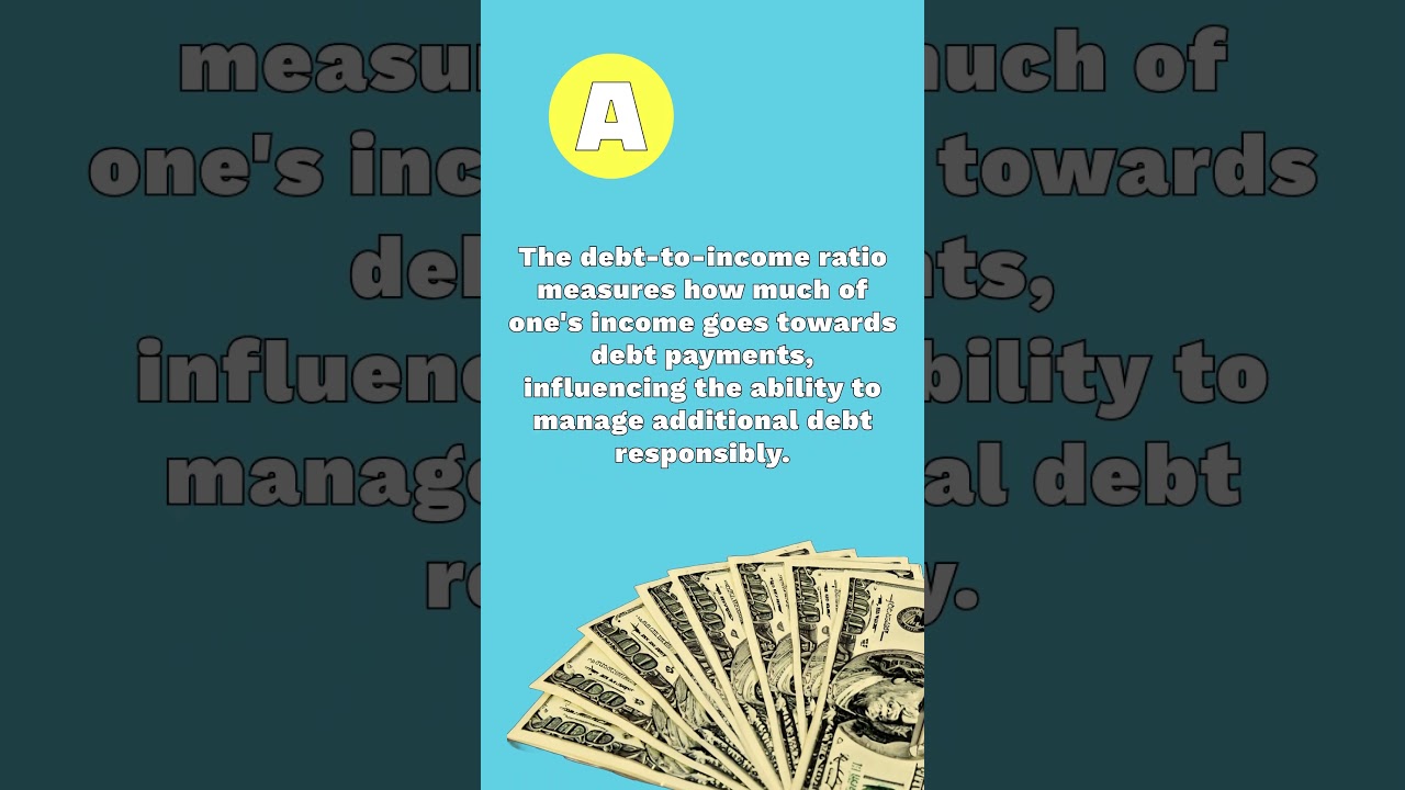 What is the debt-to-income ratio, and why is it important? #motivation #investing #investment #debt