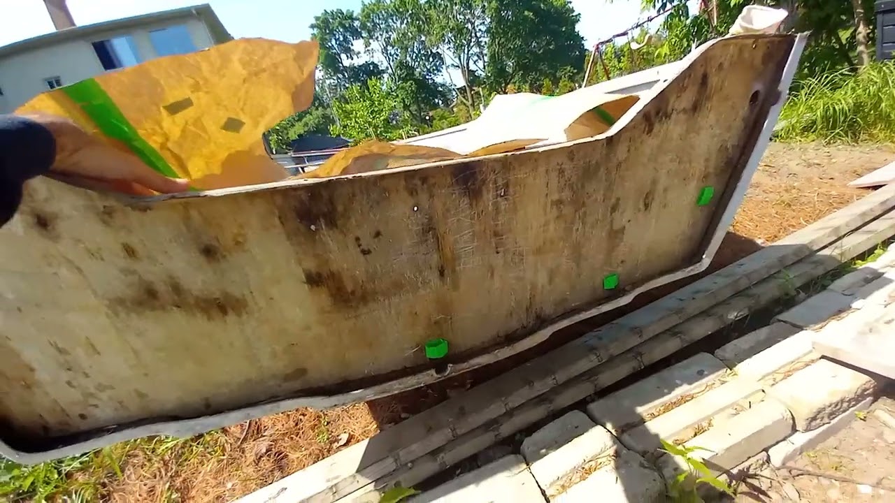 How replace the transom of a boat, part 1