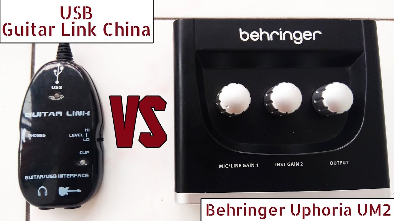 USB Guitar Link China VS Behringer U Phoria Um2
