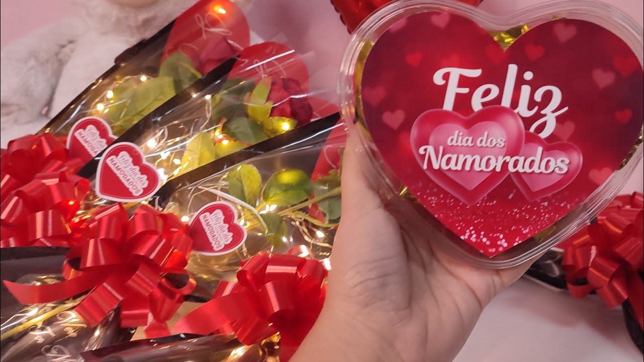 LEMBRANCINHA DIA DOS NAMORADOS - KIT ROSA ETERNA ❤️