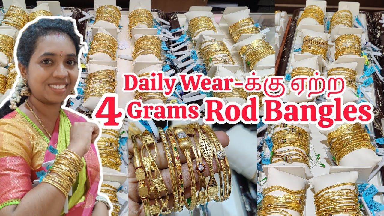 Dailywear Rod Bangle Designs from 4 Grams Mahalaxmi Gold & Diamonds/Clearing Doubts about Rod Bangle