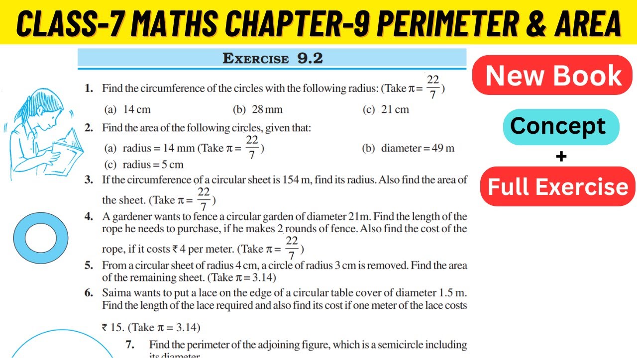 Class 7 Maths Chapter 9 Perimeter and Area NCERT Exercise 9.2 Full Solved #class7maths