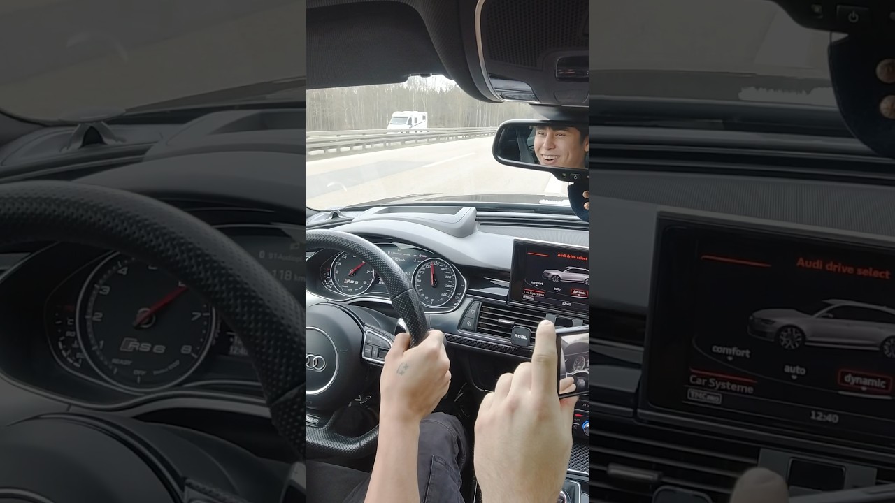 Friend drives Audi RS6 C7 and reacts