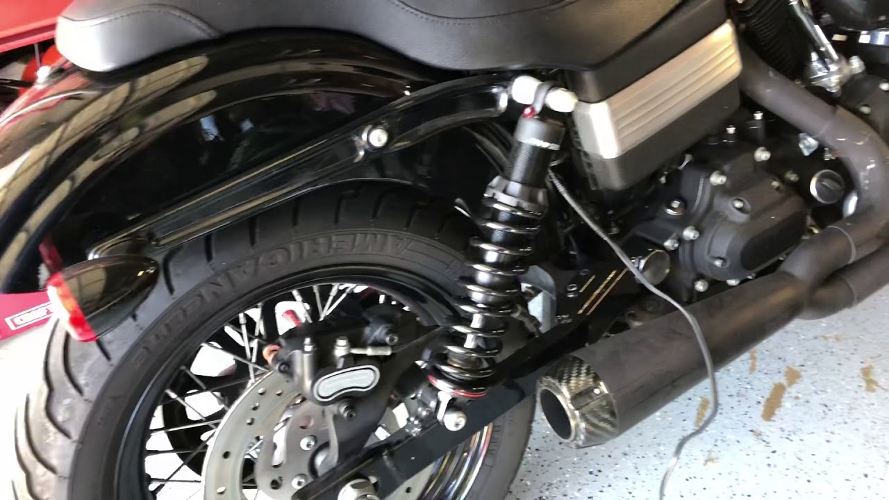 Harley Davidson street bob - progressive 490 suspension upgrades, and progressive heavy duty springs