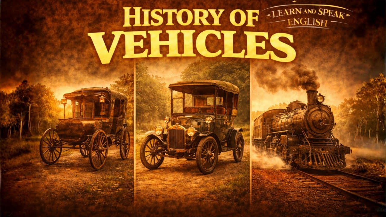 The History Of Vehicles  | Graded Reader | Improve Your English Fluency