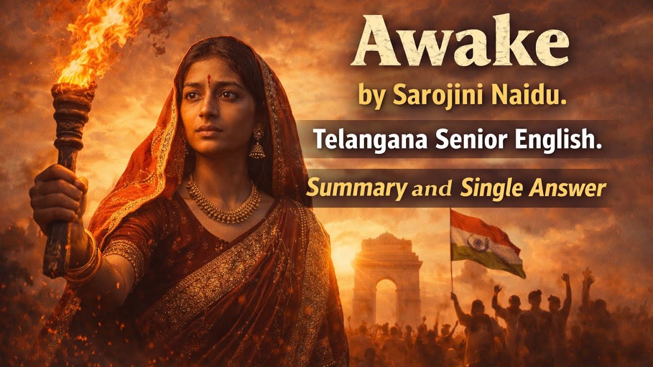 Awake by Sarojini Naidu. Summary and Single Answer 