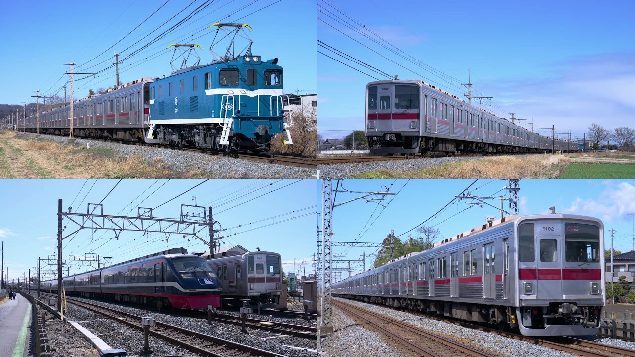 【秩父鉄道経由で南栗橋へ！9000系最後の入場か】東武9000系9000型9102F南栗工入場回送 ふかや花園～小前田・武州荒木～東行田・新郷～武州荒木通過・羽生入換・南羽生～羽生通過【4K HDR】