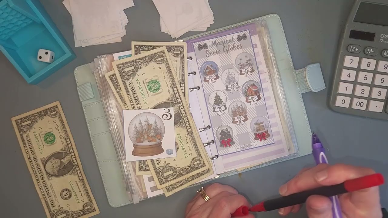 ❄️ Winter Box Challenge | Save $40 | Roll & Save for Travel, Christmas & Future Goals 🎲💸