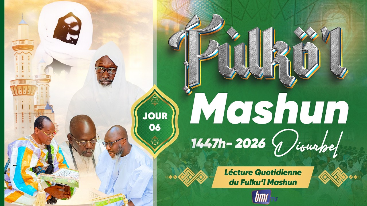 🛑EN DIRECT DIOURBEL FOULKOU MASKHOUN RAMADAN 1447/ 2026 JOUR 6