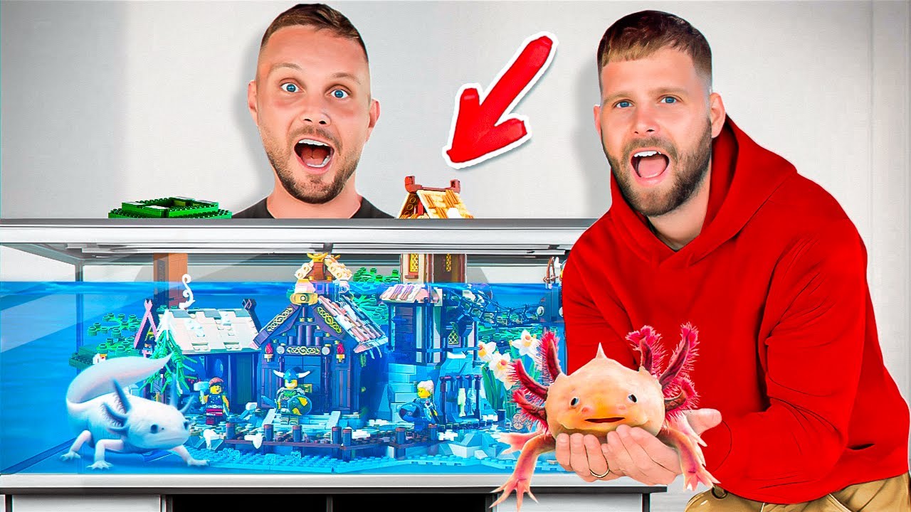 Bygger Axolotl Hjem i LEGO: Minecraft vs. Harry Potter