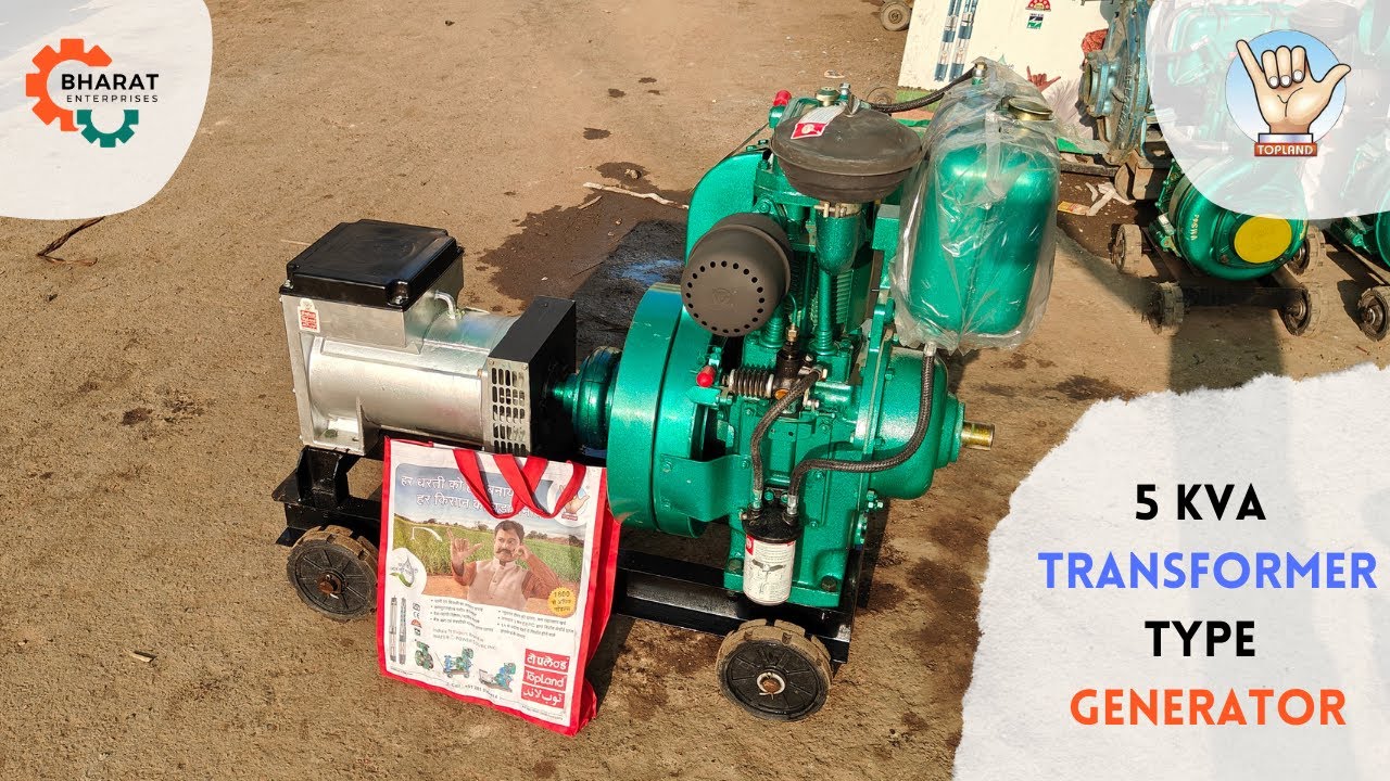Topland 5Kva Transformer type Diesel Generator.