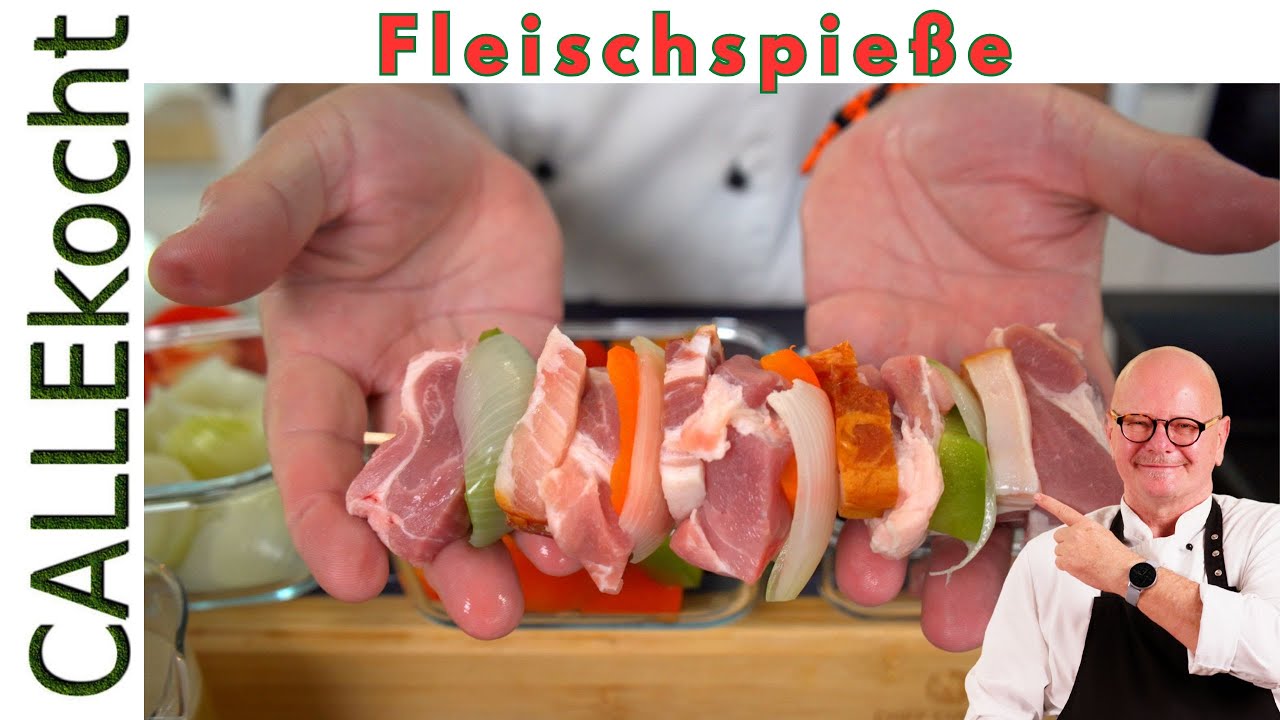 So machst du zarte Schaschlik in Tomatensoße, wie auf dem Volksfest!