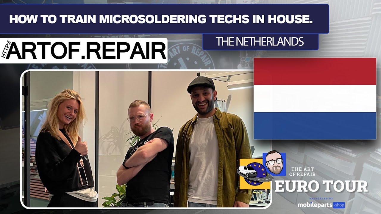 🔬❤️🇳🇱  How to Scale your Microsoldering | SmartFIX010 | Shop Visits | 2021 Euro Tour #2