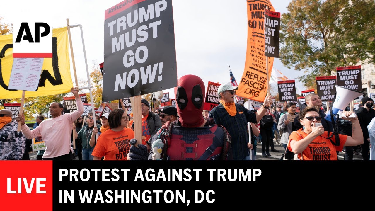 LIVE: Protest against Trump in Washington, DC
