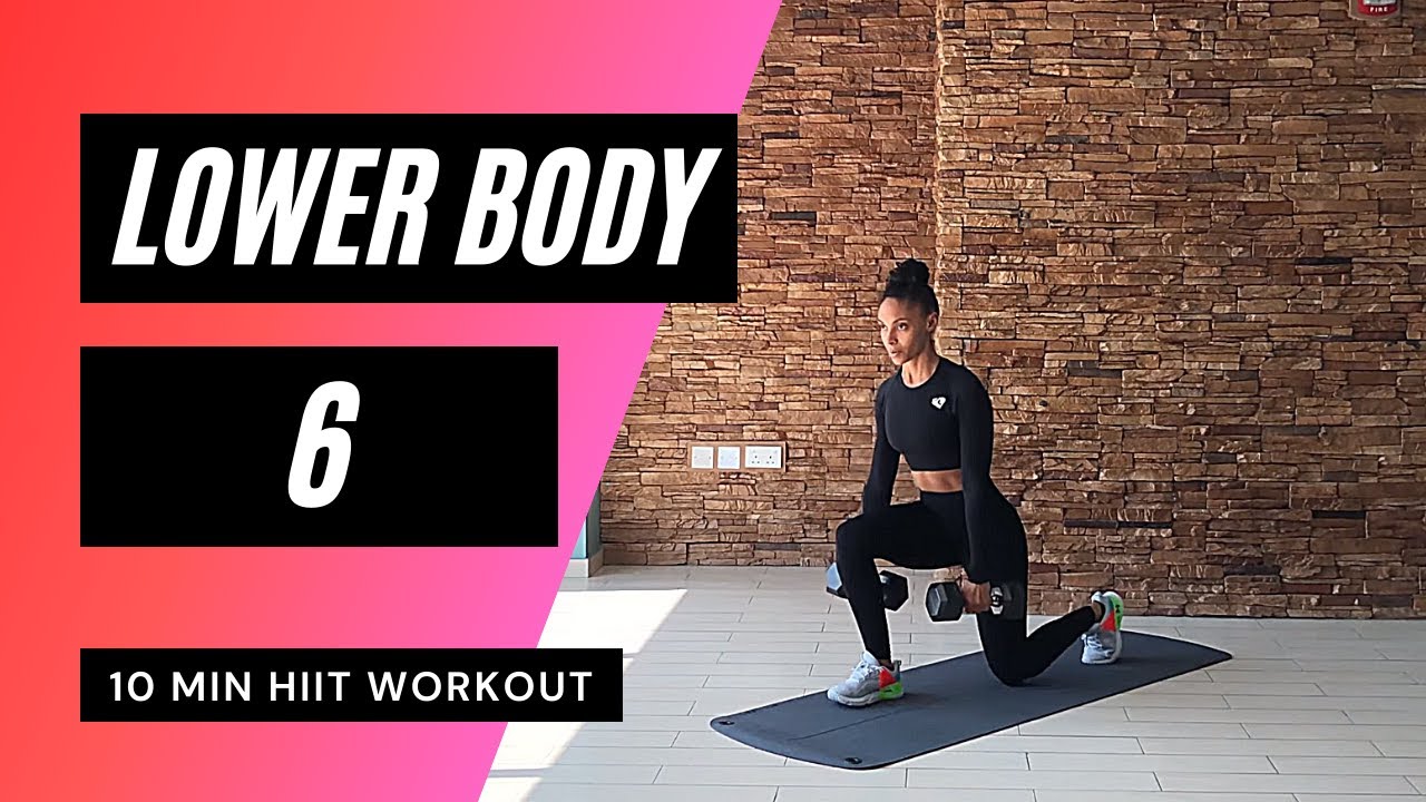 10 MIN LEG WORKOUT AT HOME // HIIT | MrandMrsMuscle