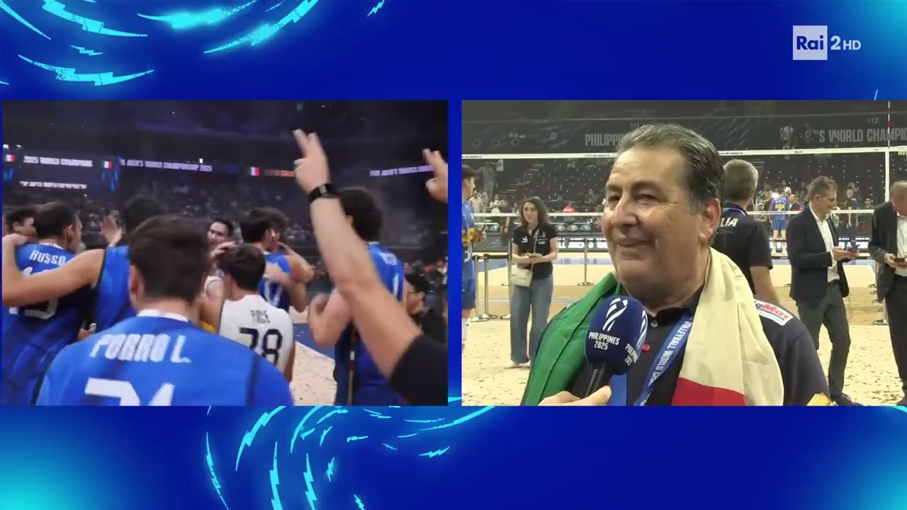 De Giorgi con la Coppa pesante