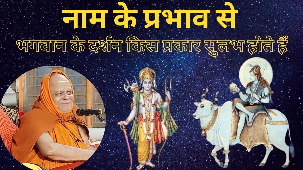 नाम के आश्रय से भगवान के दर्शन किस प्रकार होते हैं ? by Jagadguru Shankaracharya Govardhan math Puri