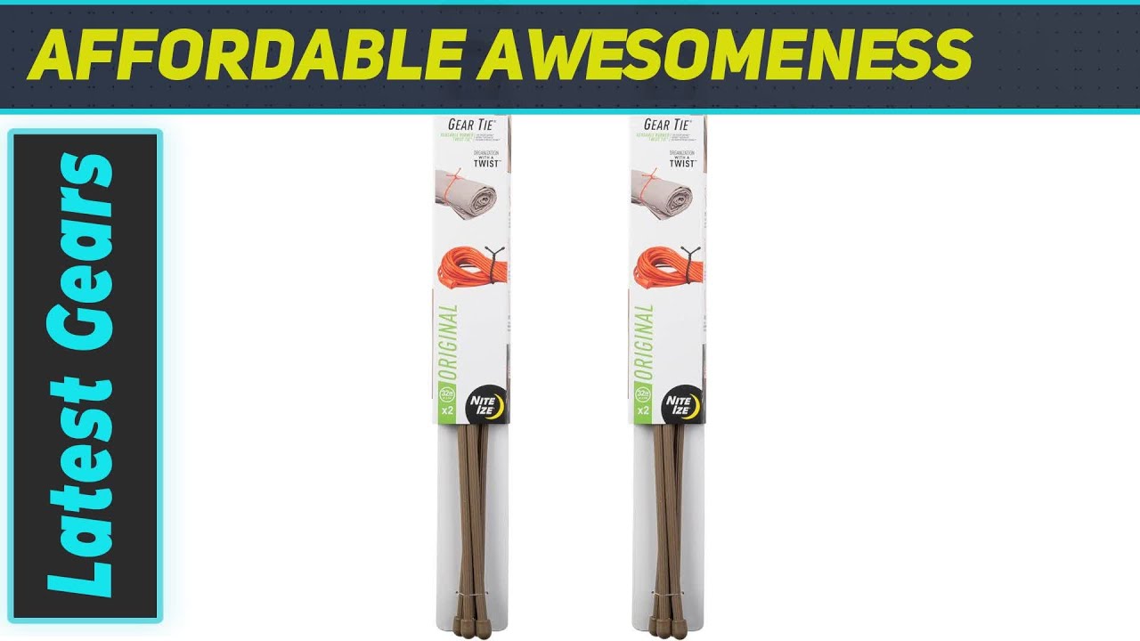 Nite Ize Gear Tie 32 Inch - The Best Reusable Twist Ties for All Your Needs