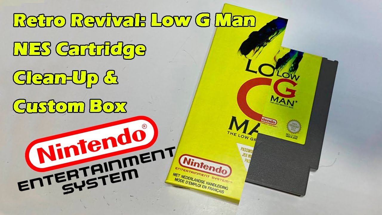 Retro Revival: Low G Man NES Cartridge Clean-Up & Custom Box