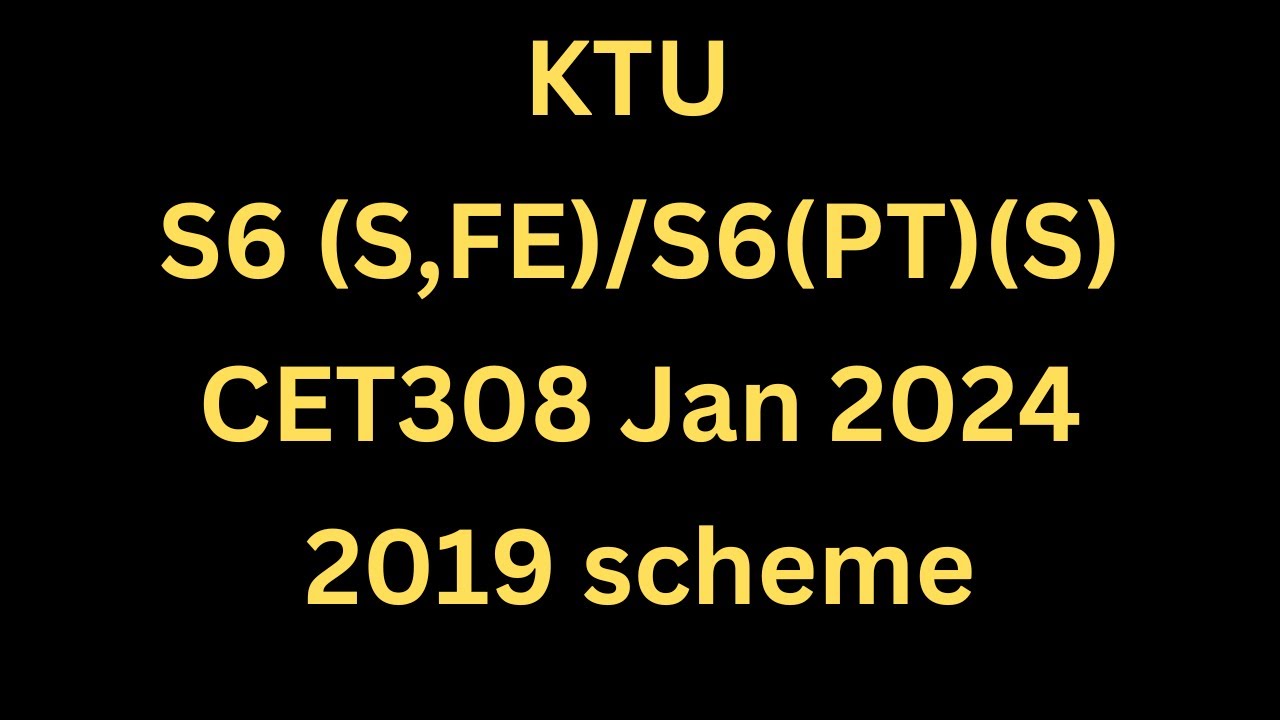 KTU CCW 2024 Solved Comprehensive Course Work Solutions|S6 Civil B.Tech|KTU Civil 2019 scheme|