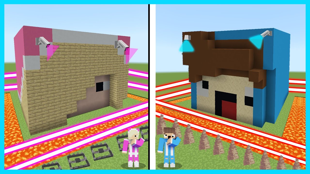 MIPAN & ZUZUZU BUAT RUMAH PALING AMAN DENGAN ALAT YANG SUPER KEREN DI MINECRAFT SURVIVAL!