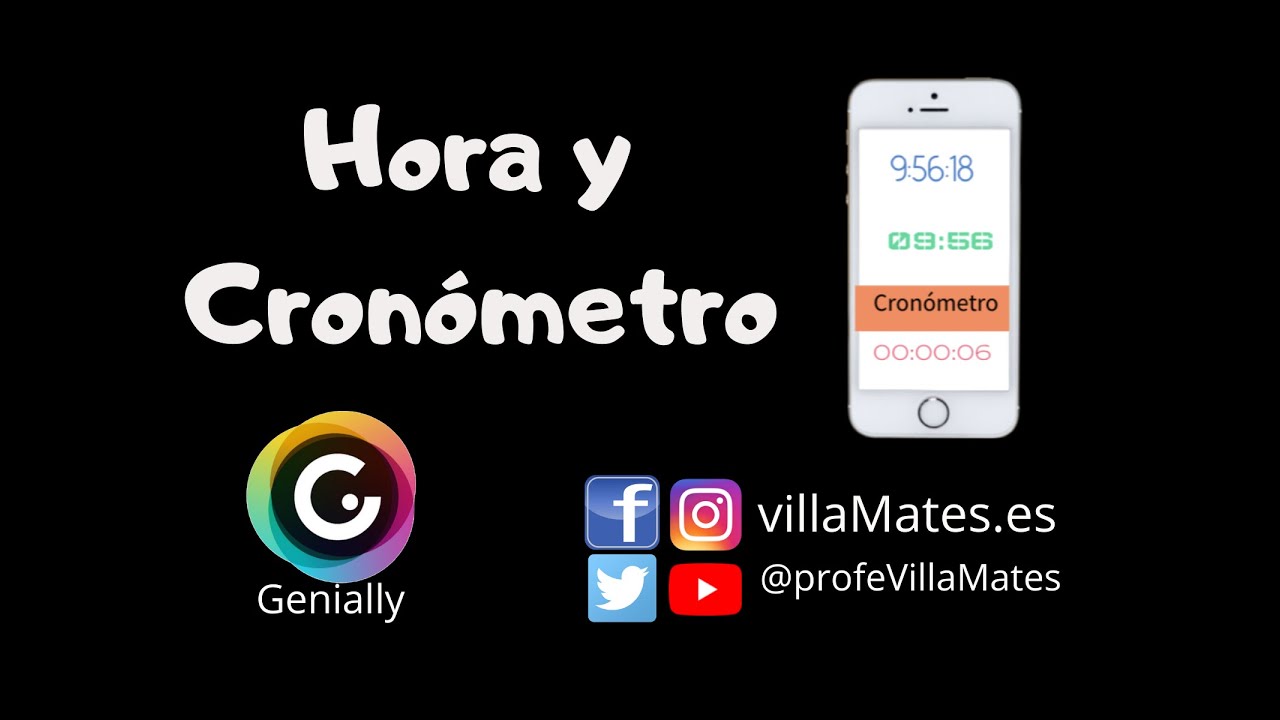 Hora y Cronómetro en Genially
