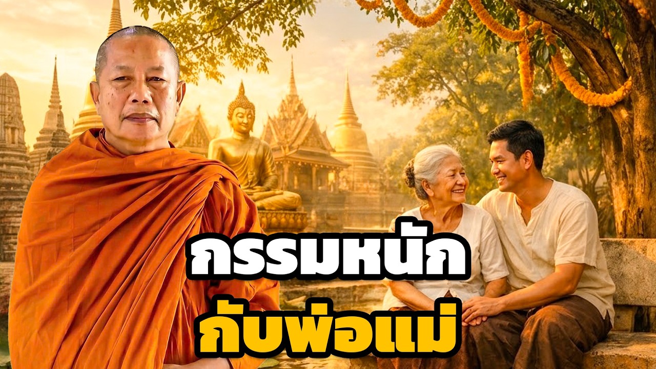 กรรม  ที่ทำกับพ่อแม่ จะตามทันโดยไม่รู้ตัว ธรรมะคลายทุกข์ พระมหาบุญช่วย ปัญญาวชิโร 1
