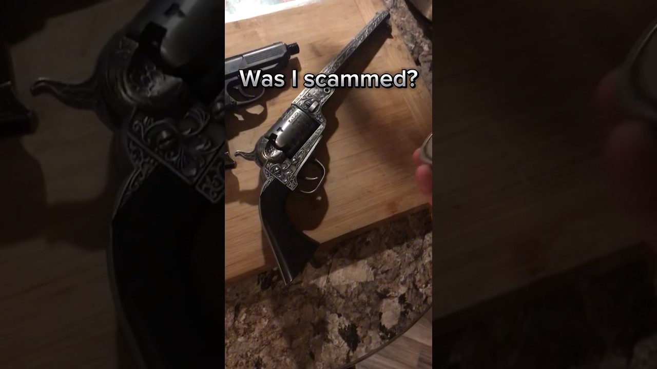 My Replica Revolver isnt actual Steel? #asmr #airsoft #walther #revolver #blackpowder #replica