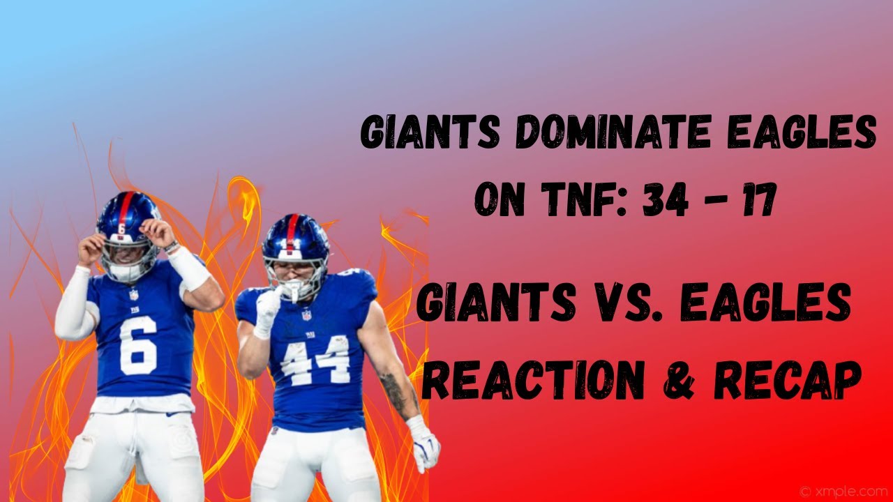 Giants WIN in PRIMETIME! Giants vs Eagles Week 6: Reaction and Recap