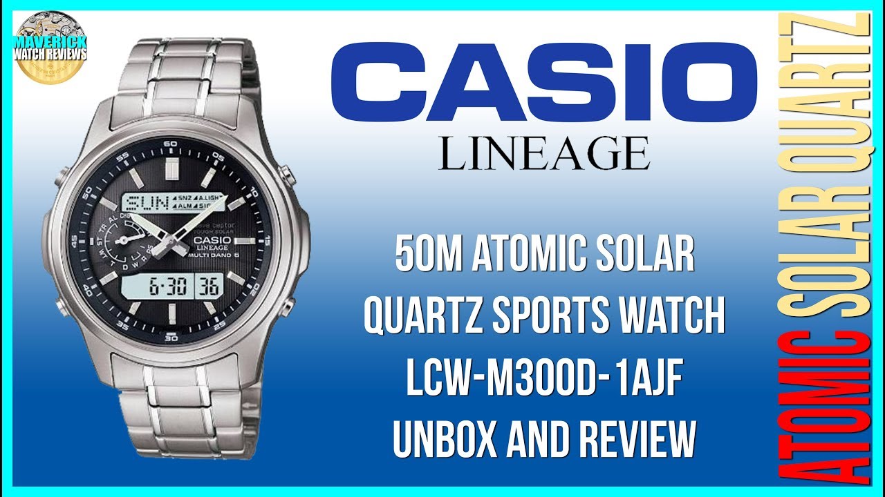 Маленький, но мощный! | Casio Lineage 50m Atomic Solar Quartz LCW-M300D-1AJF Распаковка и обзор