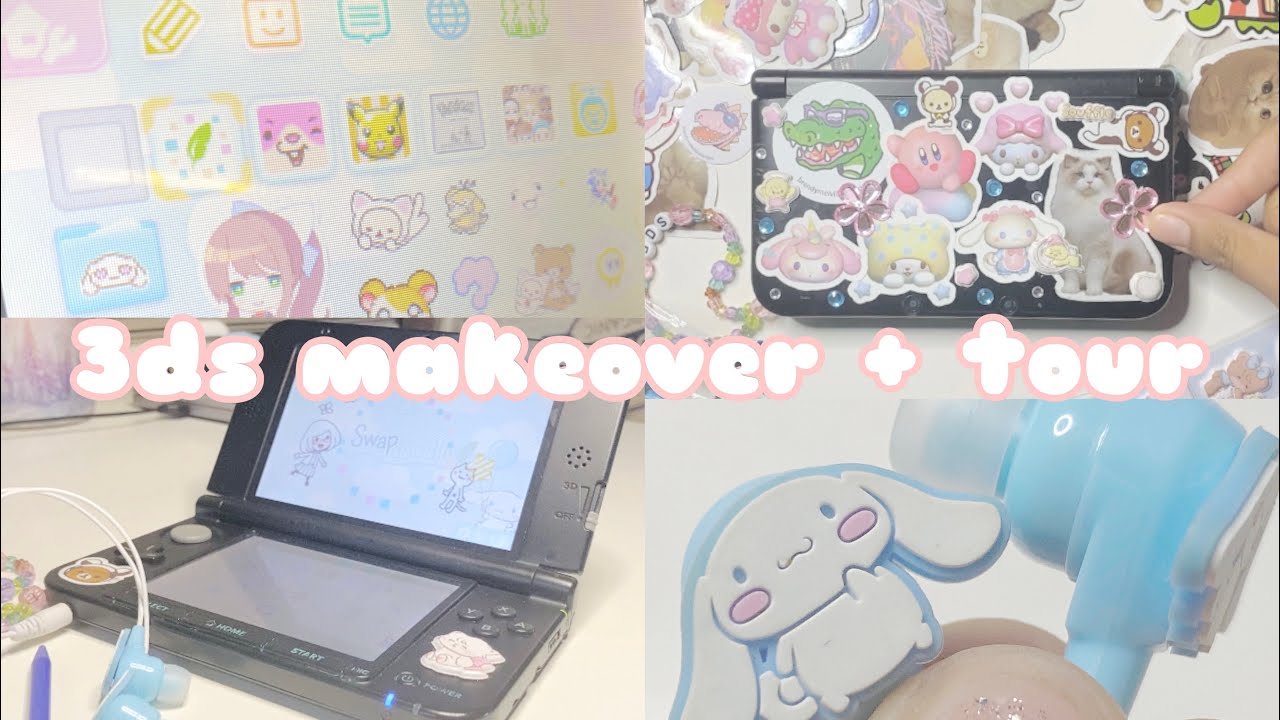 finally modding my 3ds ♡ | 3ds xl, cinnamoroll, aesthetic, etc... 🍪
