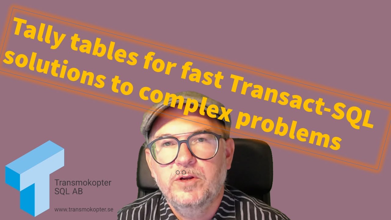 Tally Tables for Fast Transact-SQL Solutions to Complex Problems