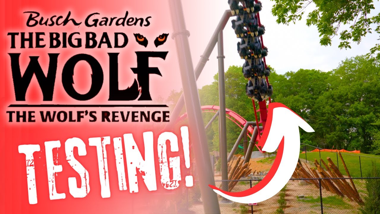 The Big Bad Wolf: The Wolf's Revenge IS TESTING! | Busch Gardens Williamsburg