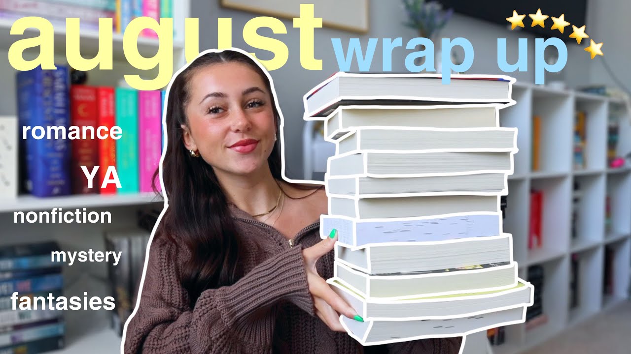 august reading wrap up 📖🌥️ | 5 ⭐️ and lots of genres!