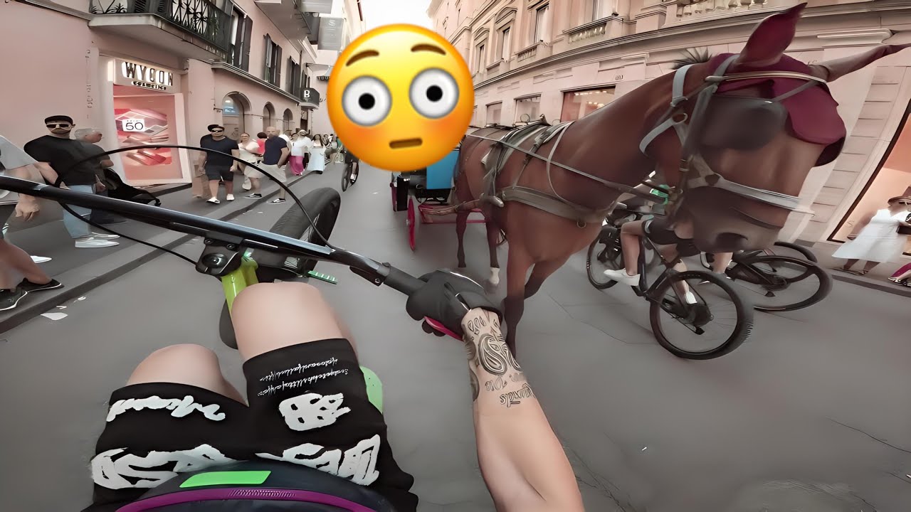 UN RIDE OUT IN MEZZO A ROMA É TIPO…